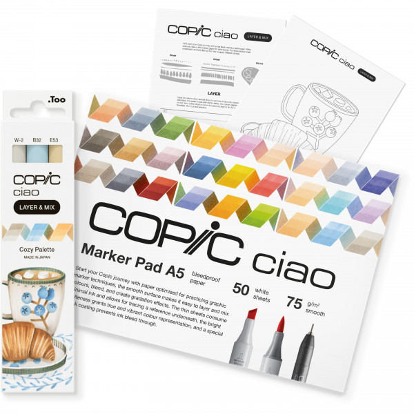 Copic Ciao "LAYER & MIX" 3D Starter Set, Cozy