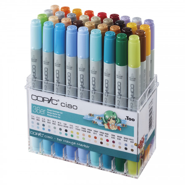 Copic Ciao Manga Starter-Set, 36 Stk. | COPIC Onlineshop