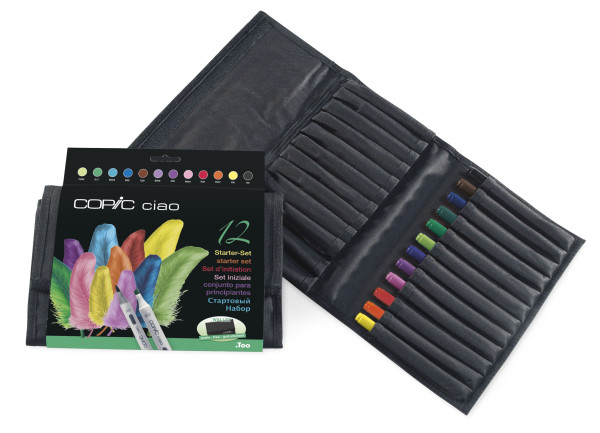 Copic Ciao Starter-Farben im Wallet, 12 Stk