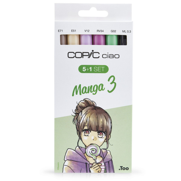 Copic Ciao "5+1"-Set Manga 3