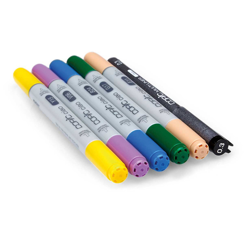 Copic Ciao Copic Various Ink Set Copic Ciao Markers Set A