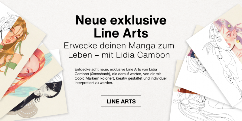 Copic Ciao Manga Line Art Lidia Caambon
