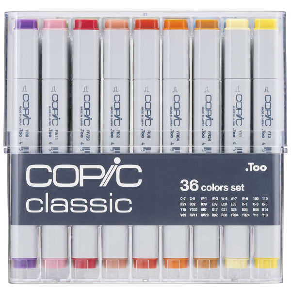 Copic Classic 36 Colour set