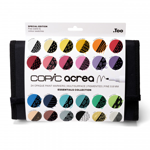 Copic acrea Wallet Set "24 Colours Special Edition", 24 pcs