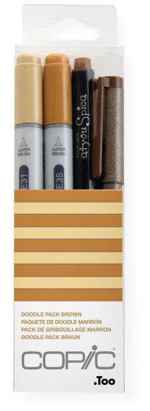Copic Ciao Doodle pack Brown