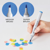 COPIC Sketch Marker Set – 72 Farben, Mit Brush- Und Breitspitze, Nachfüllbar, Im Acryl-Display