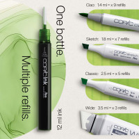 Copic Classic marker 100 (Black) R05 (Salmon Red)