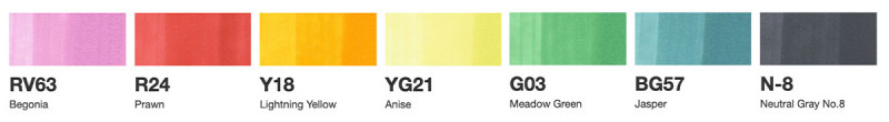 Copic Vibrant Tones Trial Set