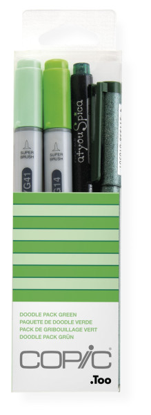Copic "Doodle Pack Green", 4 Stück