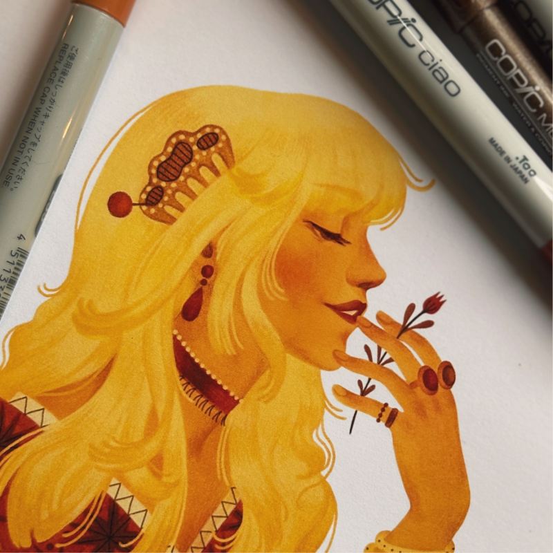 Copic Ciao Portrait