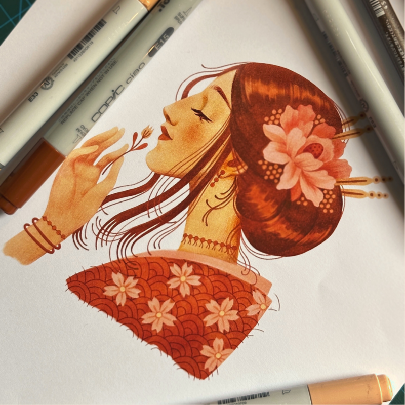Copic Ciao Portrait